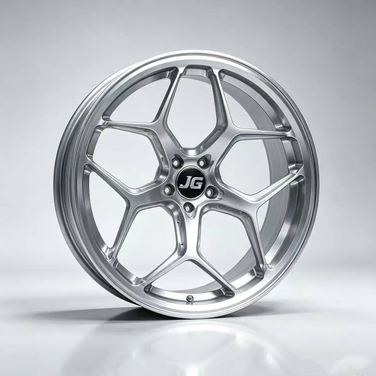 JG Brand 6061-T6 Monoblock Forged Wheels Full CNC Brushed Silver Y-Spoke 6 Spoke Deep Concave Lightweight Racing Rims — JG forged wheel
