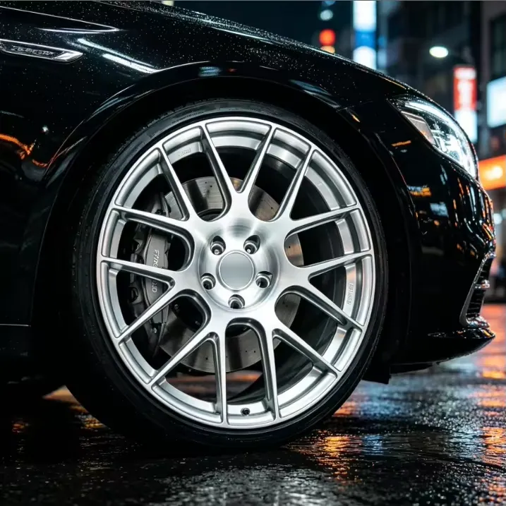 JG Brushed Finish Monoblock Forged Alloy Wheels Custom ET Multi Spoke Split Machine Face Rims for BMW Audi Mercedes Benz — JG forged wheel