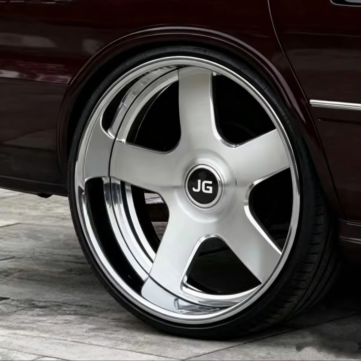 JG Chrome Silver Deep Dish Lip 17 18 19 20 21 22 24 Jante5x112/5x127/5x108/5x120/5x114.3 Rims Forged Wheels for impala Ss — JG forged wheel