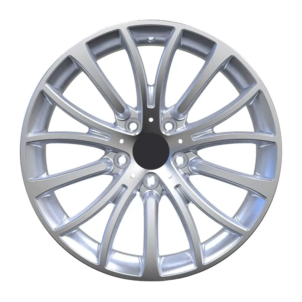 JG Custom 1 Piece Forged Alloy Wheels Silver Machined Multi Spoke Rims 17-22 Inch 5x112 5x120  for Passenger Cars forged wheel