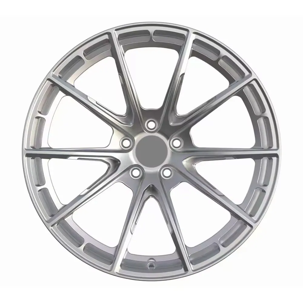 JG Custom 17-24 Inch Deep Concave Forged Alloy Wheels Brushed Silver Face Light Weight Rims Fit Tesla BMW Audi Benz forged wheel