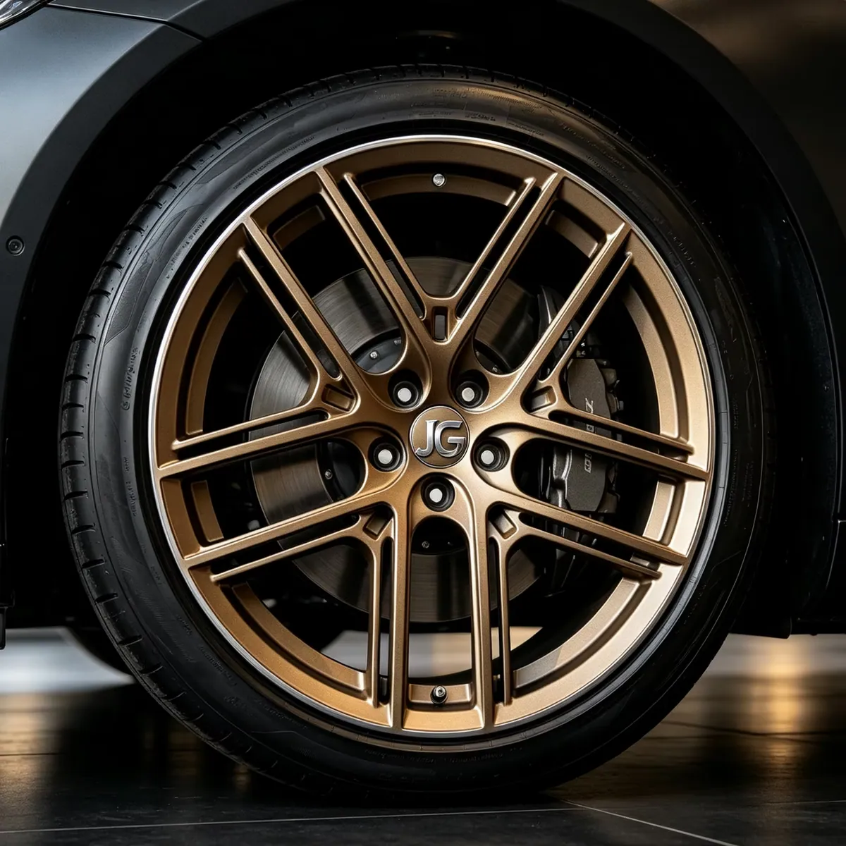JG Custom 6061 T6 Forged Bronze Double Five Spoke Wheels 6-14J PCD 100-130mm ET 10-45mm for Audi Porsche Passenger Car Rims forged wheel