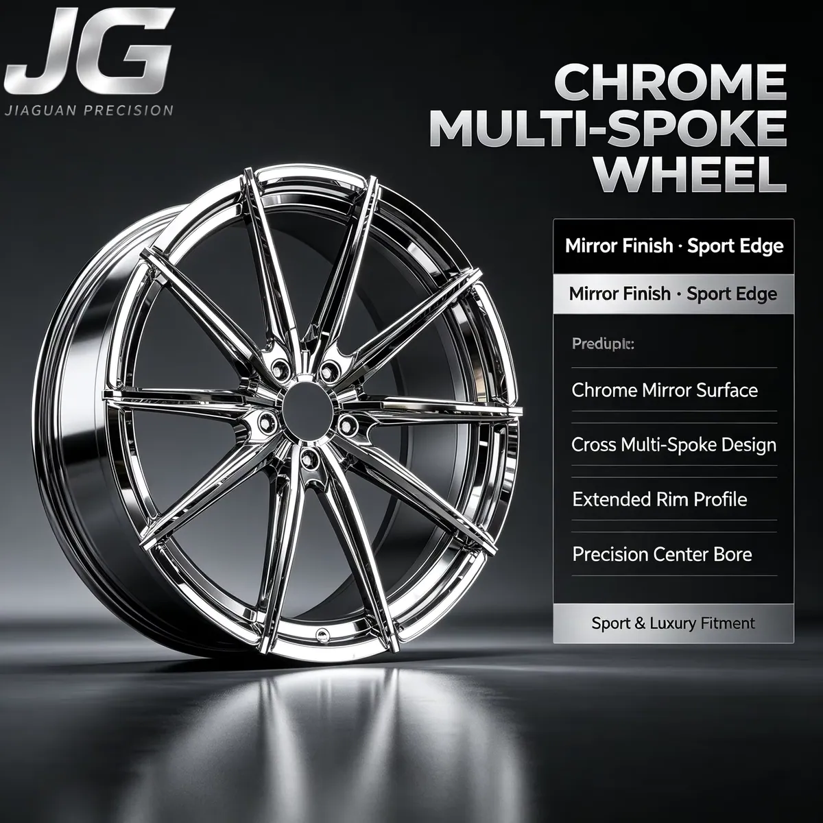 JG Custom Chrome 18-24 Inch Silver Deep Concave Forged Wheels for Toyota BMW X6 X7 X5M X6M G05 G06 W212 W222 W213 340i Z4 M3 X3 — JG forged wheel