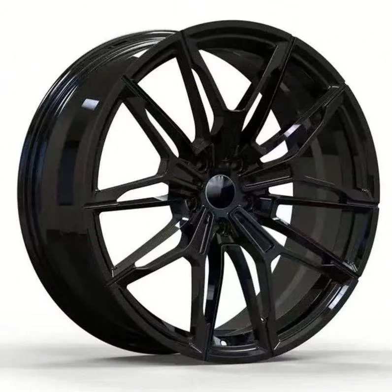 JG Custom Forged 18-24 Inch 5x112 5x120 5x114.3 Gloss Black Blade Multi Spoke Alloy Wheels for BMW Mercedes Audi Porsche Tesla — JG forged wheel