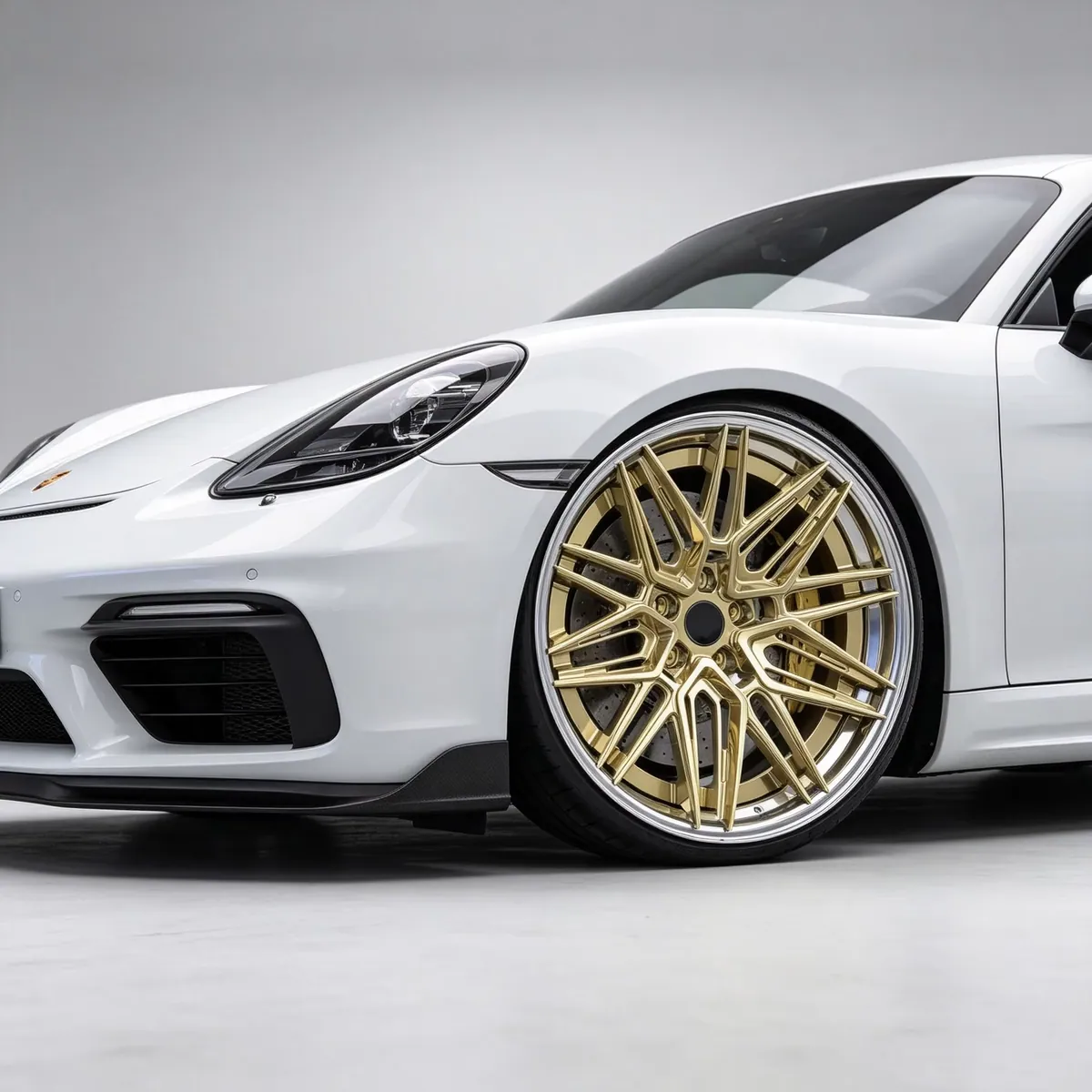 JG Custom Forged Aluminum Alloy Wheels 5x112 5x120 Gold Polished Face Multi Spoke Deep Concave Rims for Porsche Mercedes Audi forged wheel