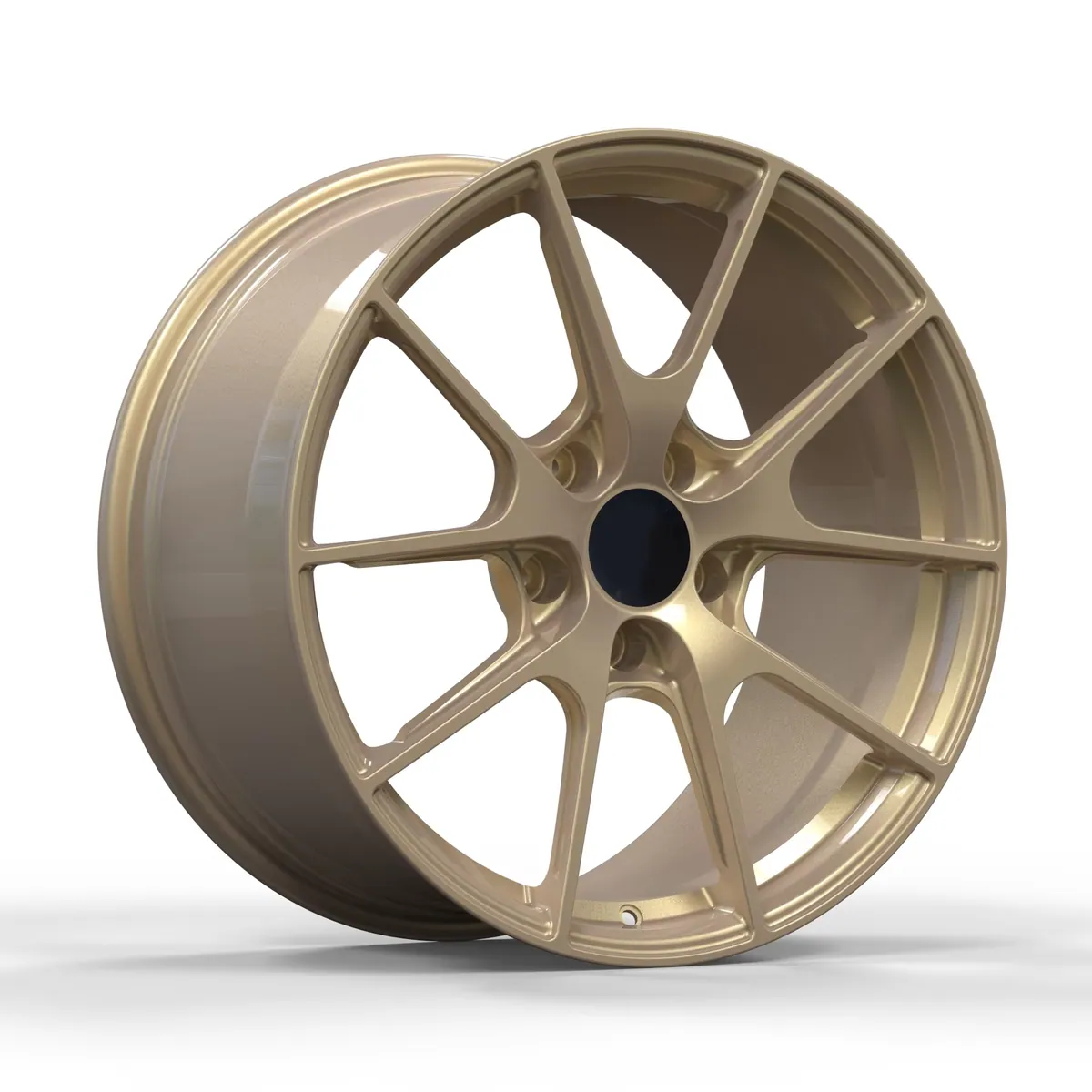 JG Custom Forged Aluminum Alloy Wheels  Champagne Gold Deep Concave 5x120 5x112 5x114.3 Rims 17-22 Inch for Passenger Cars forged wheel