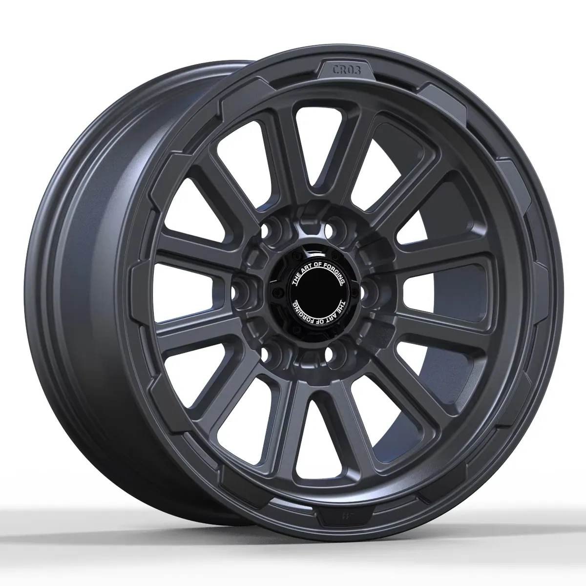 JG Custom Forged Aluminum Alloy  Matte Dark Multi Spoke  Deep Concave 5x114.3 6x139.7 Rims 17-22 Inch for SUV Pickup Off Road forged wheel