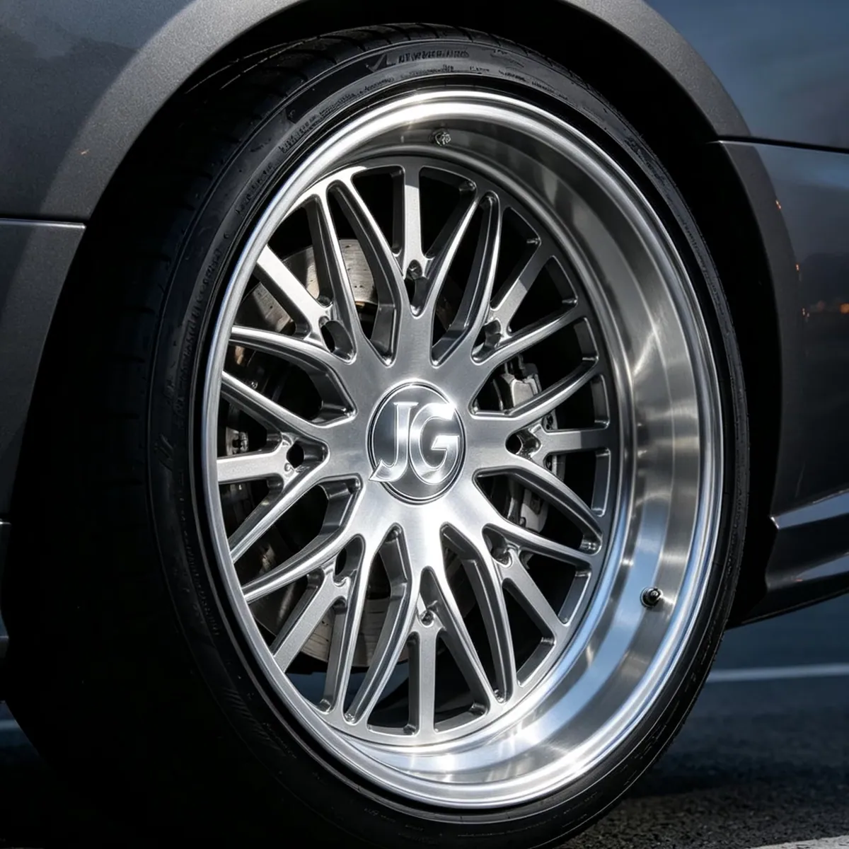 JG Custom Forged Brushed Silver Aluminum Alloy Wheels 5x98mm 5x120mm 5x127mm PCD 10-50mm ET for BMW Mercedes Audi Luxury Cars forged wheel