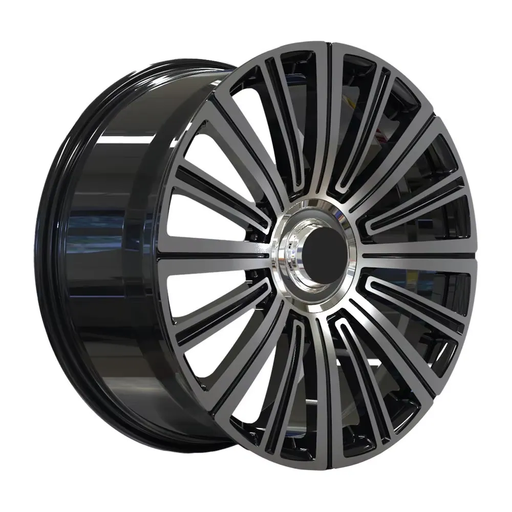 JG Custom Forged Gloss Black Machined Multi Spoke Rims 17-22 Inch 5x112 5x120 5x130 for Mercedes Maybach BMW Audi Bentley Tesla forged wheel