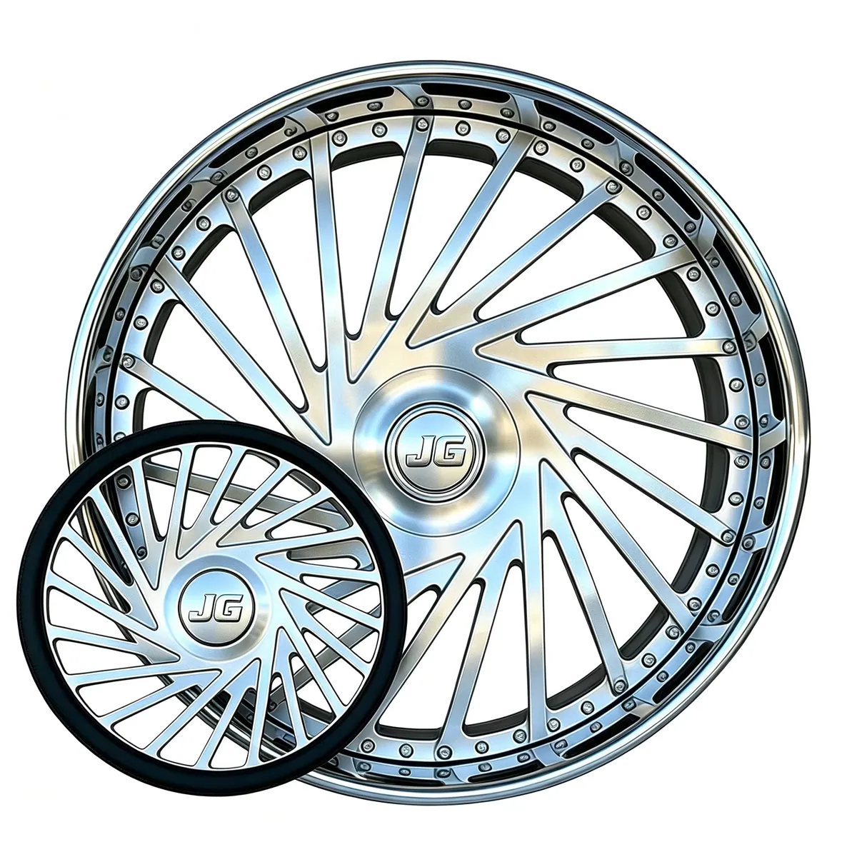 JG Customized 2/3-piece 5x115, 5x120, 5x120.65mm Deep Lip Forged Wheels for Passenger Car Wheels and Tires of Kepler and Ipara forged wheel