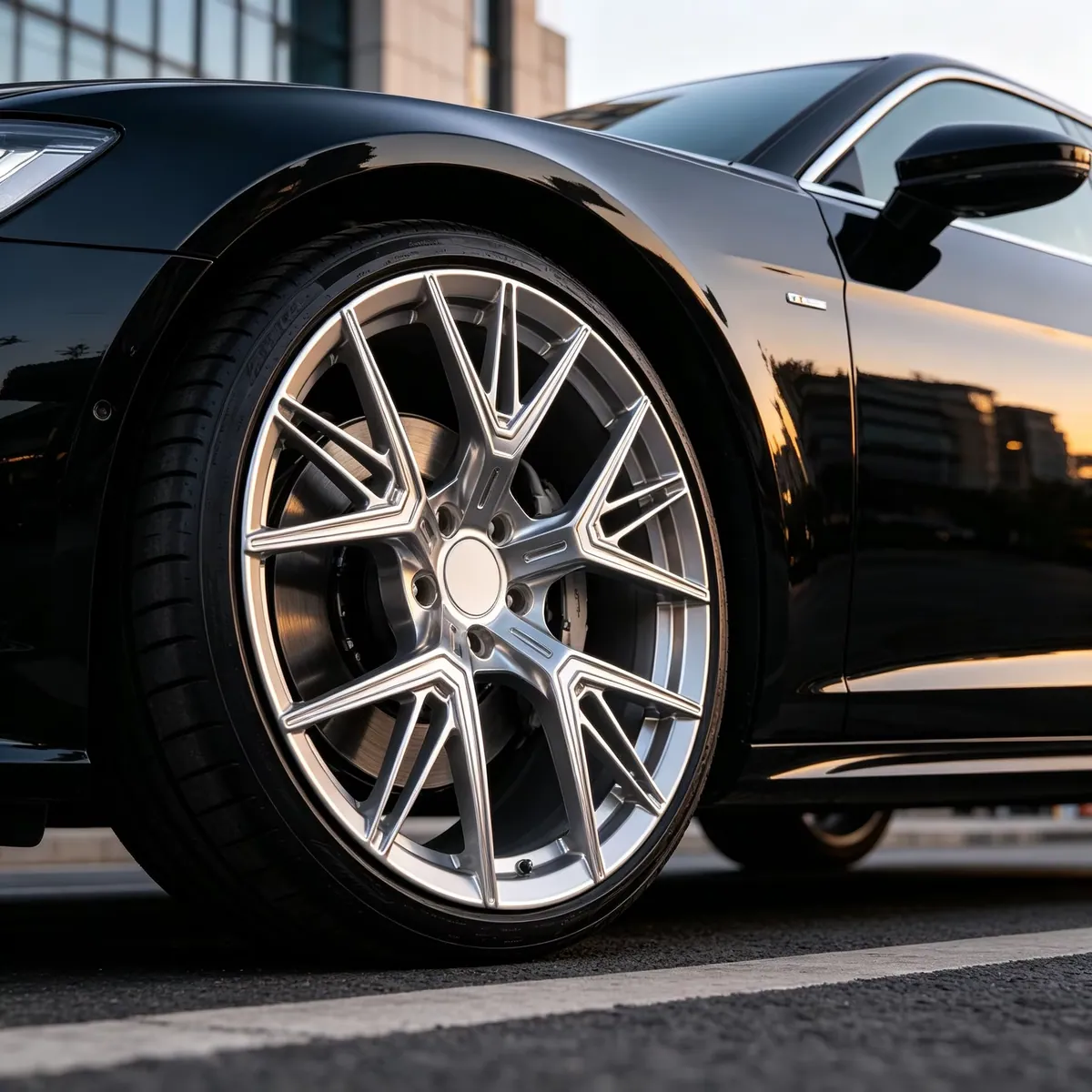 JG Double 5 Spoke Pointed Antler Matte Iridescent Silver Plated Wheels,Suitable for Mercedes Benz, BMW, Audi forged wheel