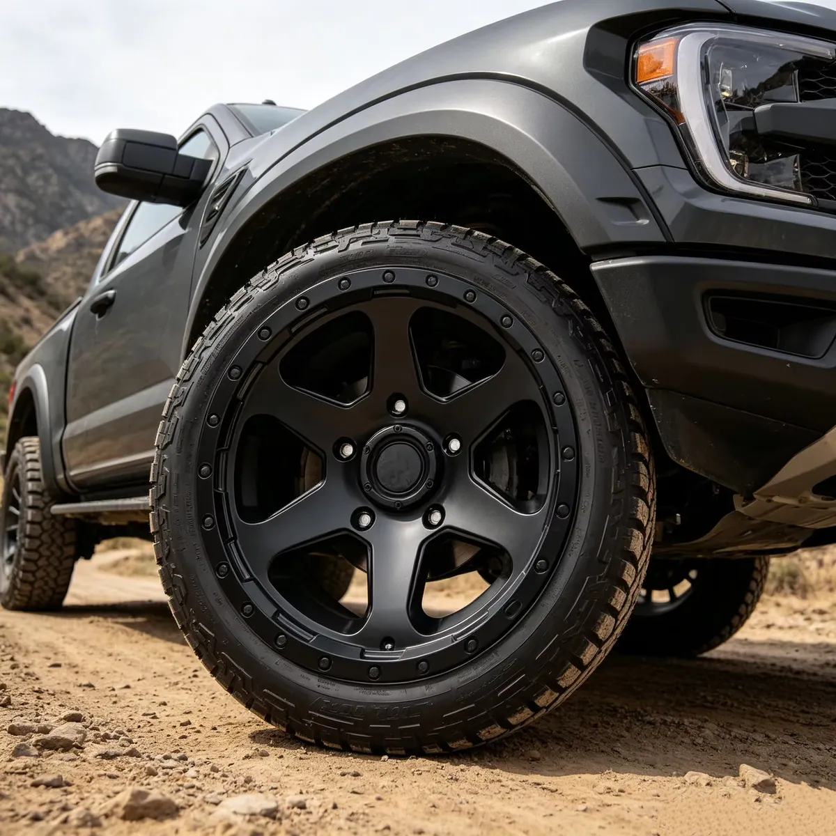 JG Factory Custom Beadlock Style Forged Alloy Wheels Matte Black 5 Spoke 6061-T6 Aluminum Off-Road SUV Pickup Rims forged wheel