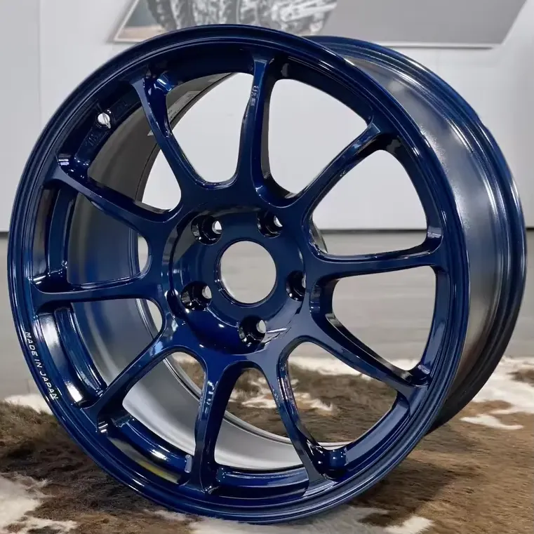 JG Factory Custom Forged Glossy Blue Multi Spoke Concave Rims High Anti-Fatigue Universal One-Piece Forged Alloy Wheels forged wheel