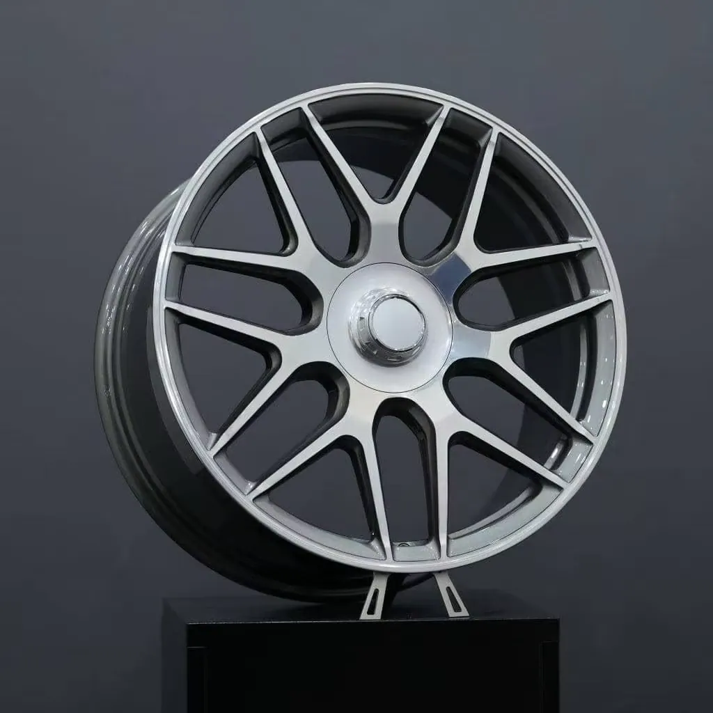 JG Factory Custom Forged Machined Silver Face Dark Inner Barrel Lip Rims High Anti-Fatigue 5 Lug Universal Forged Wheels forged wheel