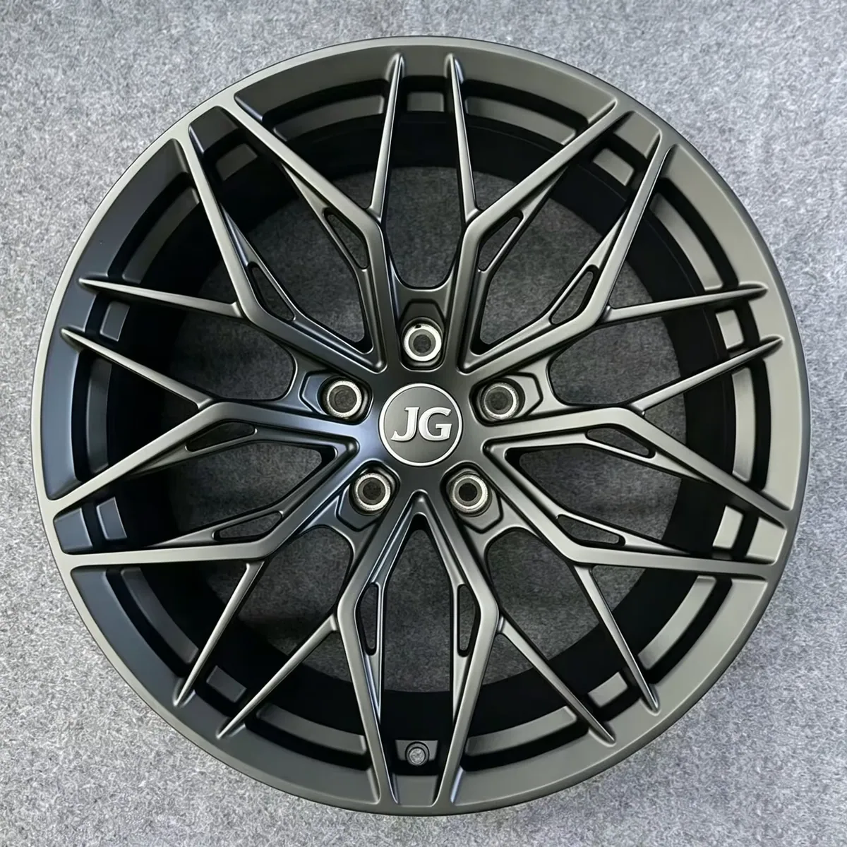 JG Factory Custom Monoblock 1 Piece Forged Alloy Wheels Multi Spoke Hollow Design 17-22 Inch Custom PCD ET Rims forged wheel