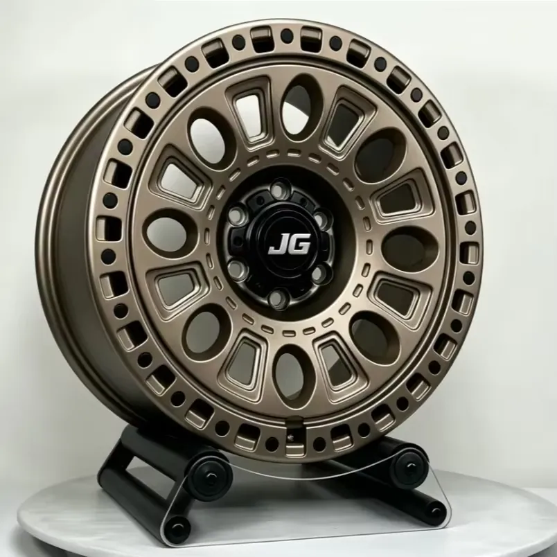 JG Factory Custom Monoblock Forged Offroad Wheels Beadlock Style Matte Bronze Multi Hole Alloy Rims 17-22 Inch Custom PCD ET — JG forged wheel