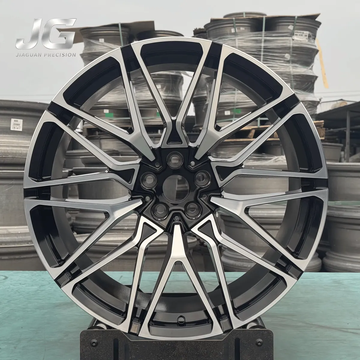 JG Factory Customization 18-22 Inch 5x114.3 5x120 Forged Matte Black Aluminum Alloy Wheels for Passenger Cars forged wheel