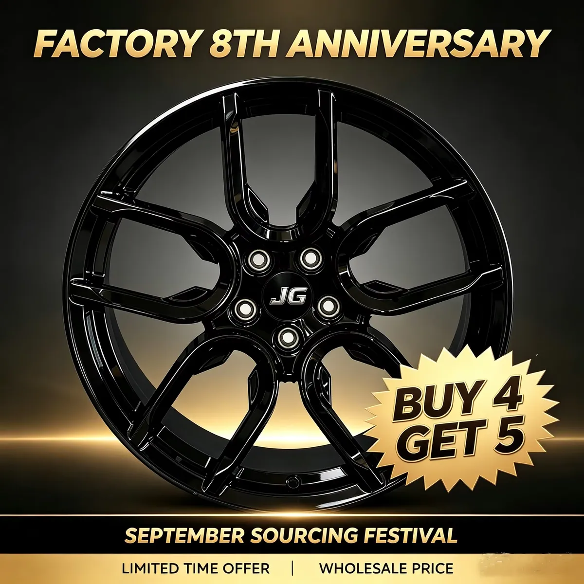 JG Factory Customized 6061-T6 Forged Wheel PCD5x114.3mm ET35 19/20inch for Toyota, GAC Motor Buy 4 Get 5 — JG forged wheel
