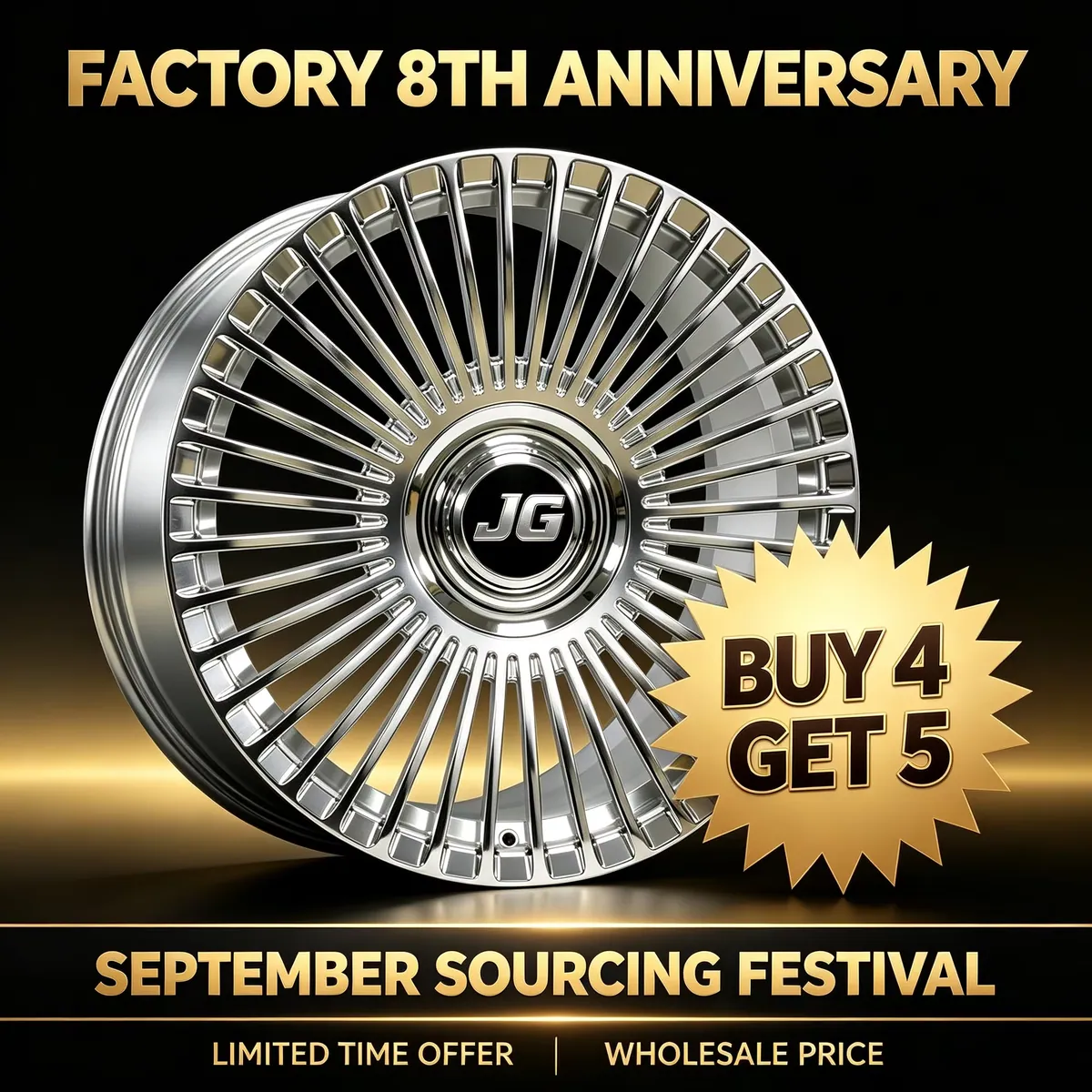 JG Factory Customized 6061-T6 Forged Wheel PCD5x120mm ET38/40 21inch for BMW, Porsche, Audi Coupe Buy 4 Get 5 — JG forged wheel
