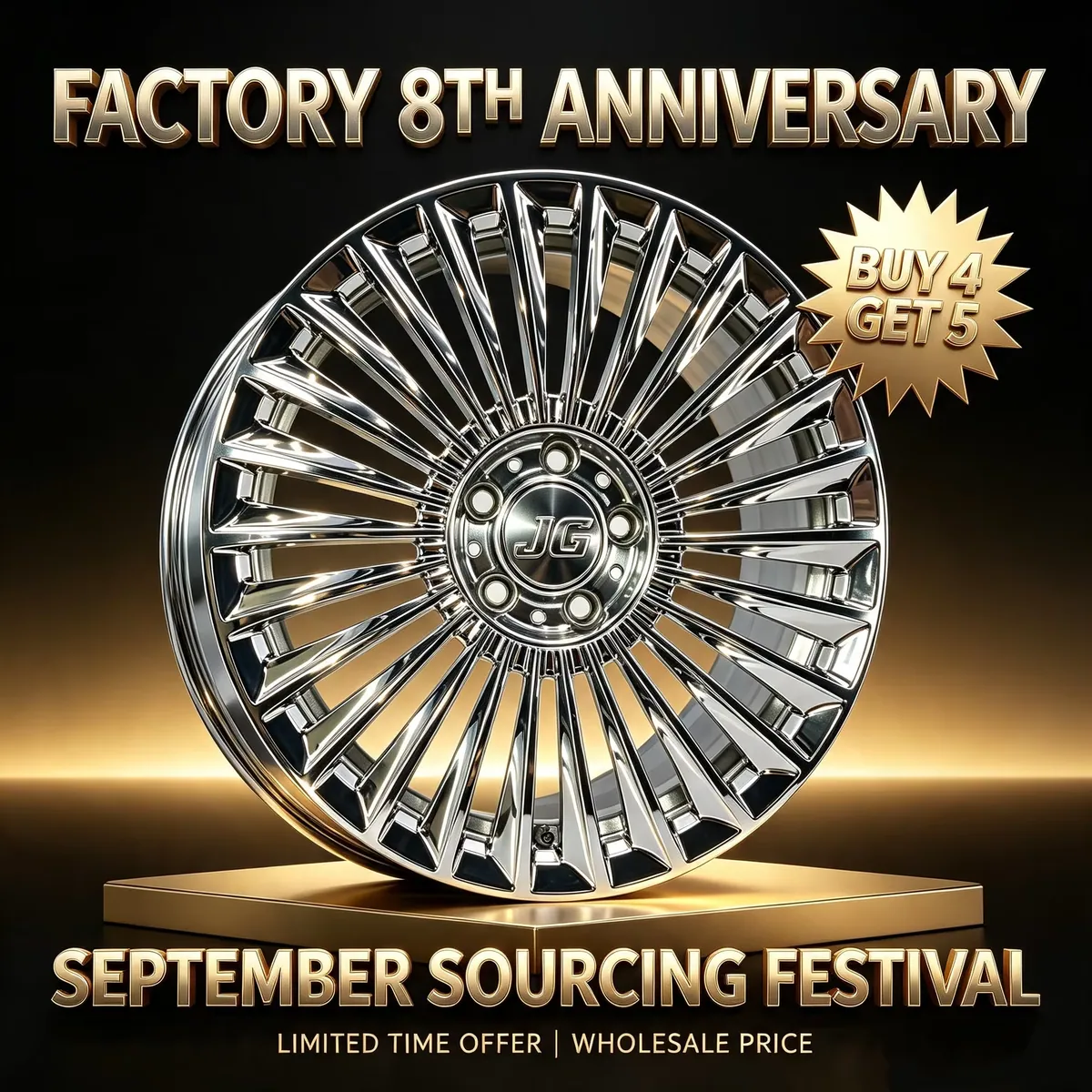 JG Factory Mirror Chrome Plated Forged  Luxury Car Rims 18 19 21 Inch 5x112 ET38 43 for BENZ BMW  Audi  JWL VIA forged wheel