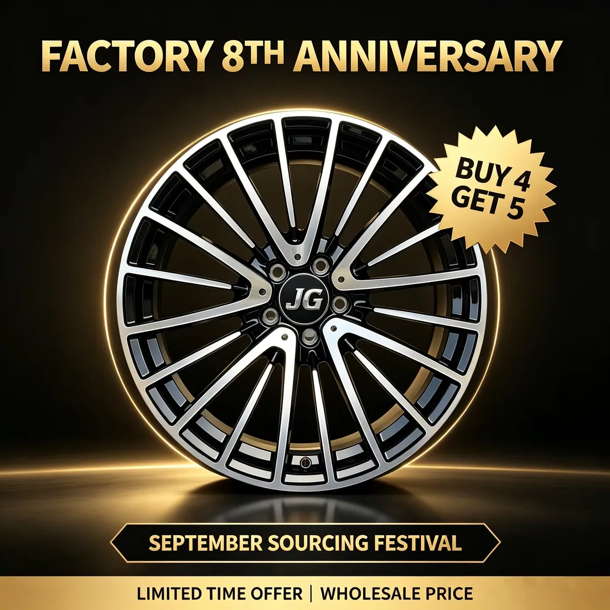 JG Factory One Piece 6061-T6 Forged Alloy Wheels Five Spoke 19/20inch PCD 5x112mm  ET 43 Car Rims for benz audi forged wheel