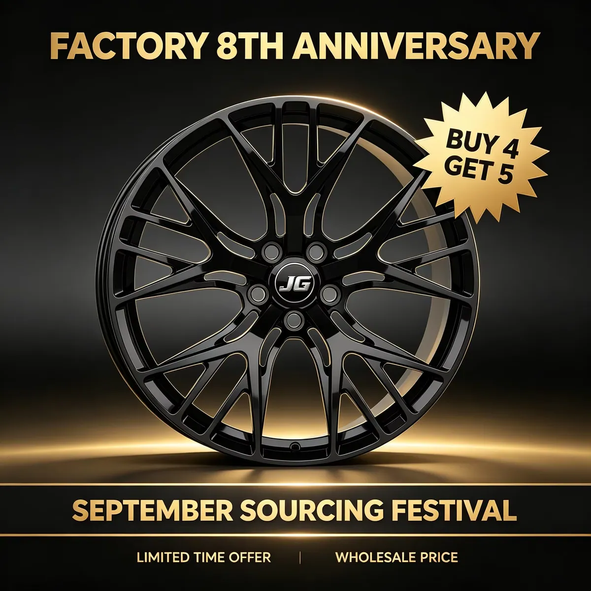 JG Factory Promotion Price Integrated 6061-T6 Forged Alloy Wheel Multi Spoke 20/21/22 Inch PCD 5x120mm ET35 for BMW Land Rover forged wheel