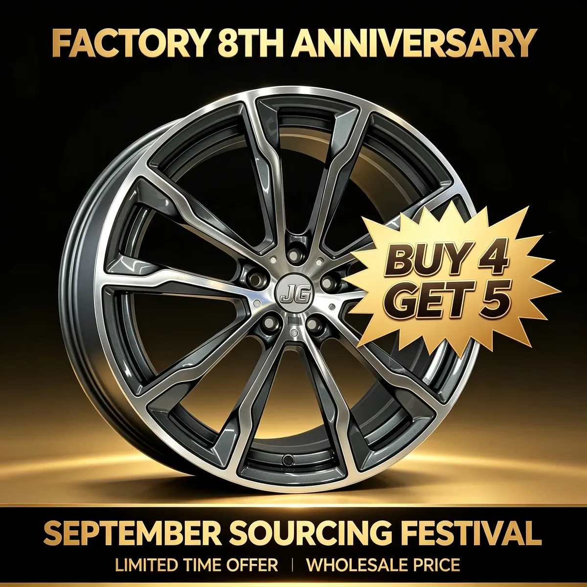 JG Factory Promotional Price Customized 6061-T6 Forged Wheel PCD5x112mm ET25/40 20inch for BMW, Porsche, Audi Coupe Buy 4 Get 5 — JG forged wheel