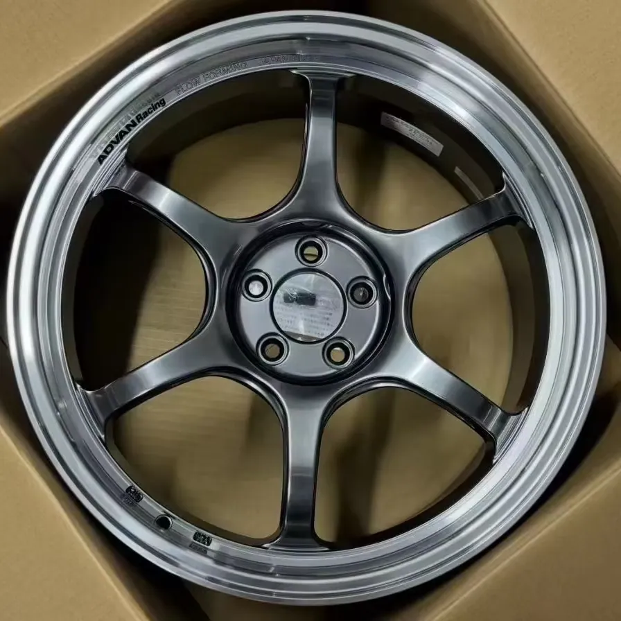 JG Flow Formed Wheels Hyper Black Machined Lip 18/19/20 Inch 5 Spoke Advan GT Style Alloy Rims JDM Sport Car Tuning Wheels forged wheel