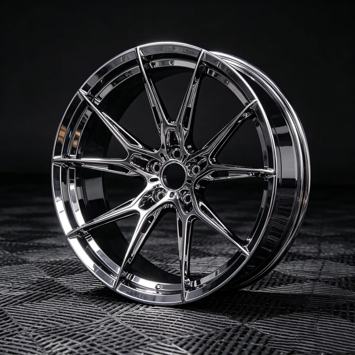 JG Forged Wheels 17 18 19 20 21 22 Inch 5x114.3 5x112 5x115 5x120 5 Spoke Racing Car Rims  Gloss Black Machined for Sports Coupe forged wheel