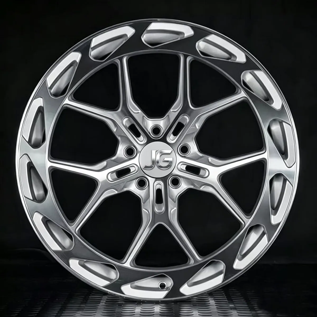 JG Forged Wheel 17 18 19 20 21 22 Inch Multi - Spoke Brushed Silver Car Wheel-Rims for BMW Audi A5, A6L Benz forged wheel