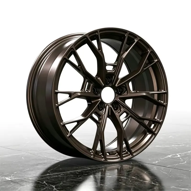JG Forged Wheels 17-22 Inch 5x112 5x114.3 Matte Bronze Split Y Spoke Alloy Rims for BMW Audi Tesla Toyota Performance Cars forged wheel