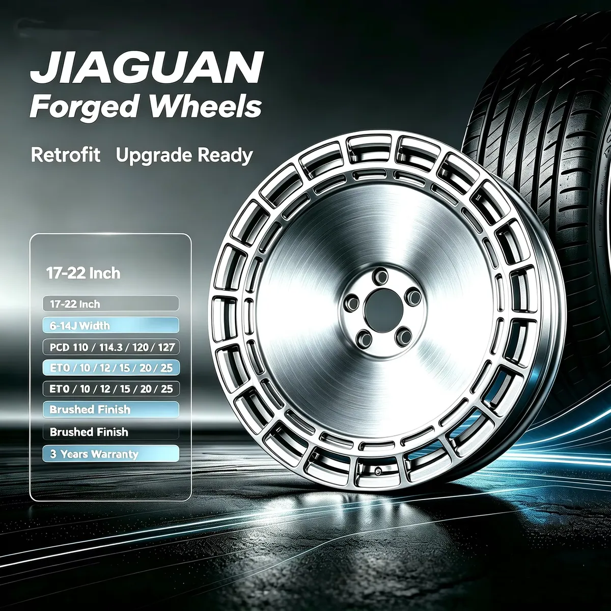 JG Forged Brushed Finish Rims  Silver Deep Dish Racing Alloy Rims 16 17 18 19 20 21 22 Inch 5x100 5x114.3 for Passenger Cars — JG forged wheel
