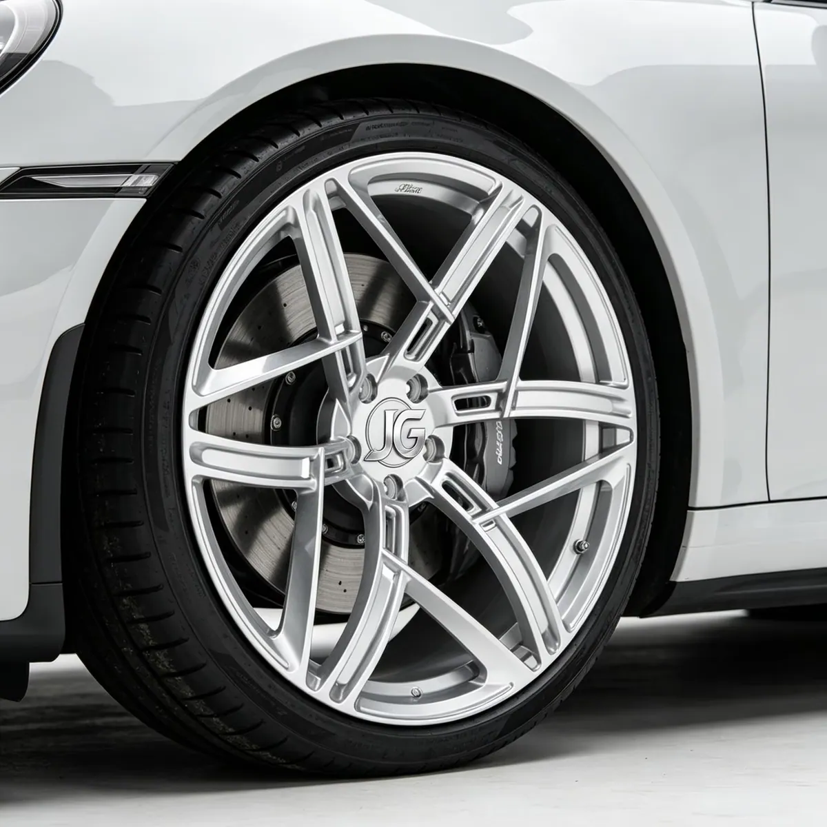 JG Forged Car Wheels Polished Silver 17-24 Inch Custom 6-14J PCD 5x120 5x100 mm ET 0-45mm Alloy Rims for BMW Mercedes Audi Tesla forged wheel