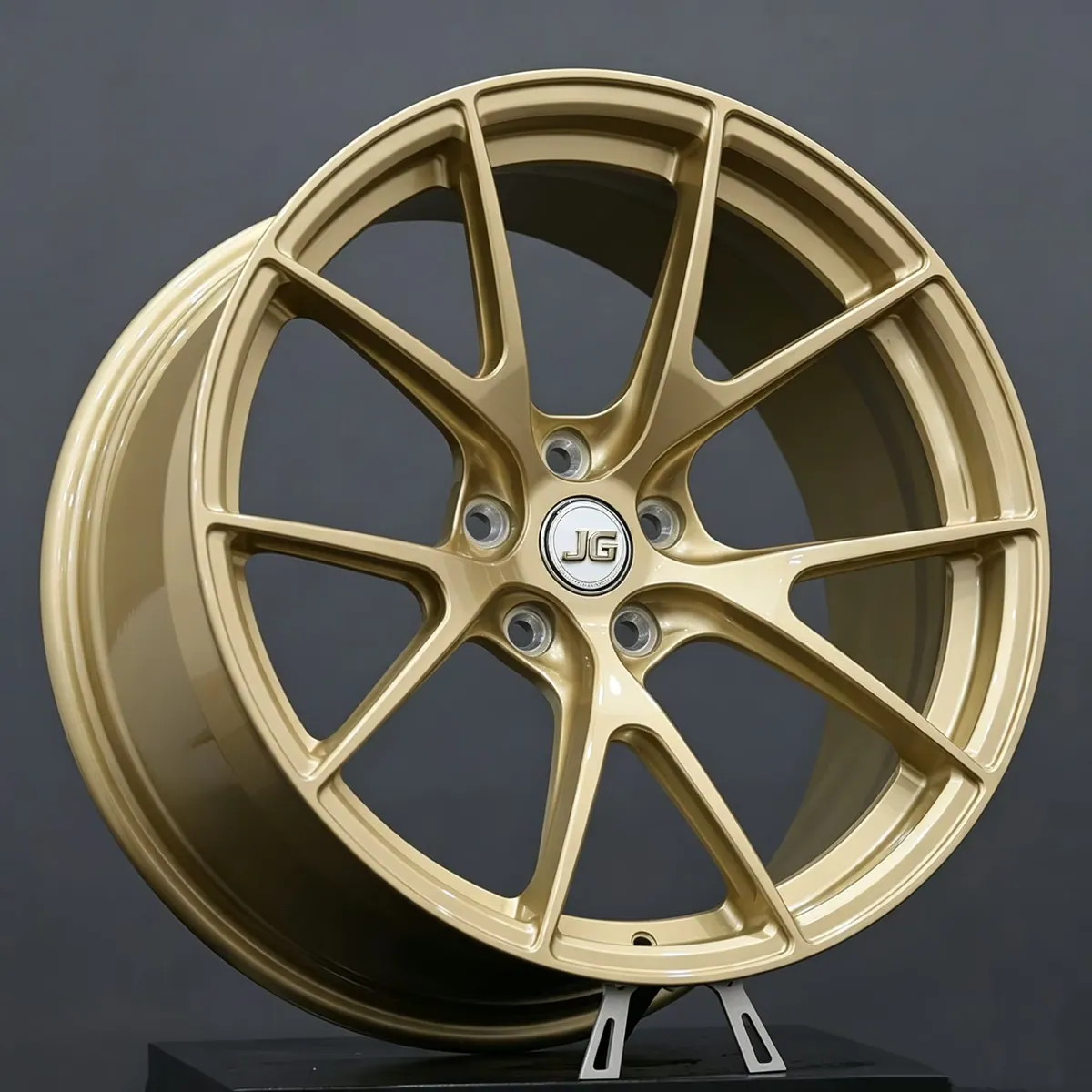 JG Forged Five Spoke Aluminium Alloy Wheels 16-22 5x120/114.3 Deep Concave 1-Piece Rims for M3/M4 Tesla for forged wheel
