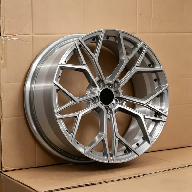 JG Forged Wheels Full Machined Silver  Y Spoke Alloy Rims 17-22 Inch 5x112 5x114.3 For BMW Audi Tesla Porsche Sport Sedan EV SUV forged wheel
