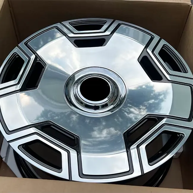 JG Forged Wheels Gloss Black Deep Dish Machined Silver 5 Hex Cutouts Dish Alloy Rims 5x100 5x114.3 for JDM Sedan EV Retro SUV forged wheel