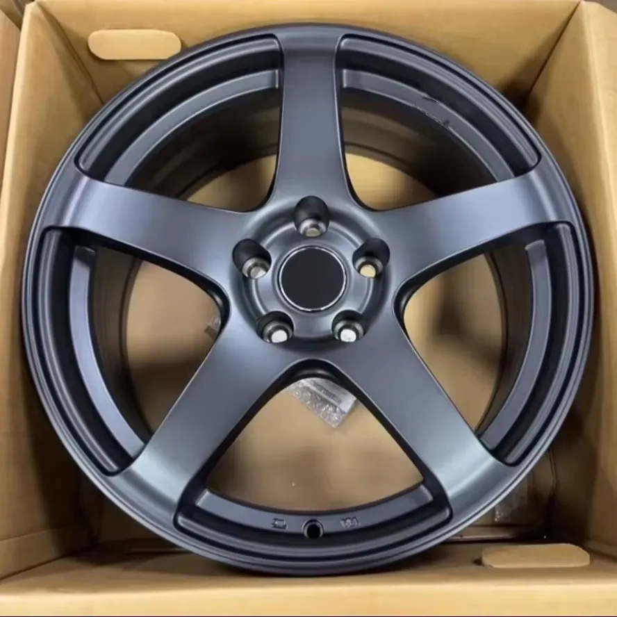 JG Forged Gloss Black Powder Coated Five Spoke Concave Car Alloy Wheels for Luxury Vehicle Tuning & Daily Driving Upgrade forged wheel