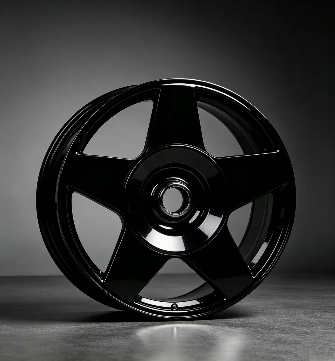 JG Forged Gloss Black Silver Cap 5 Spoke Concave JDM Classic Tuning Wheels for Universal JDM Passenger Car Retro Refit Upgrade forged wheel