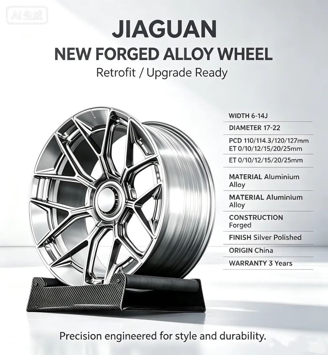 JG Forged Wheels Gloss Silver Multi Spoke Racing Alloy Rims 16 17 18 19 20 21 22 Inch 5x100 5x114.3 for Passenger Cars — JG forged wheel