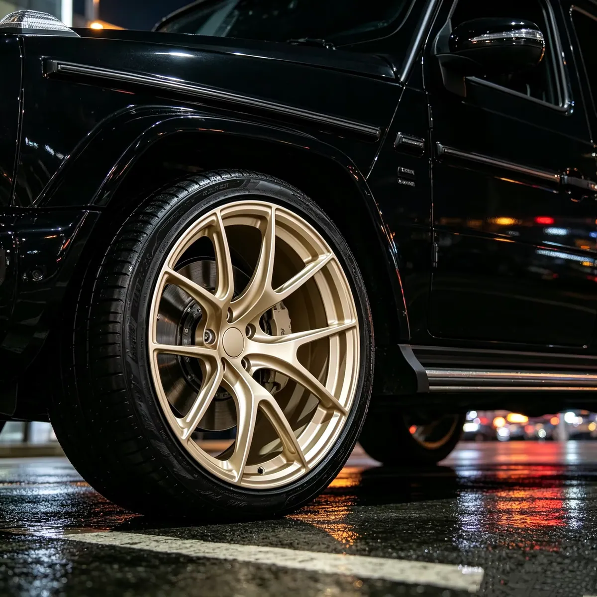 JG Forged Gold Wheels 5 Spoke Racing Alloy Rims 16 17 18 19 20 21 22 Inch 5x100 5x114.3 for Porsche Tesla forged wheel