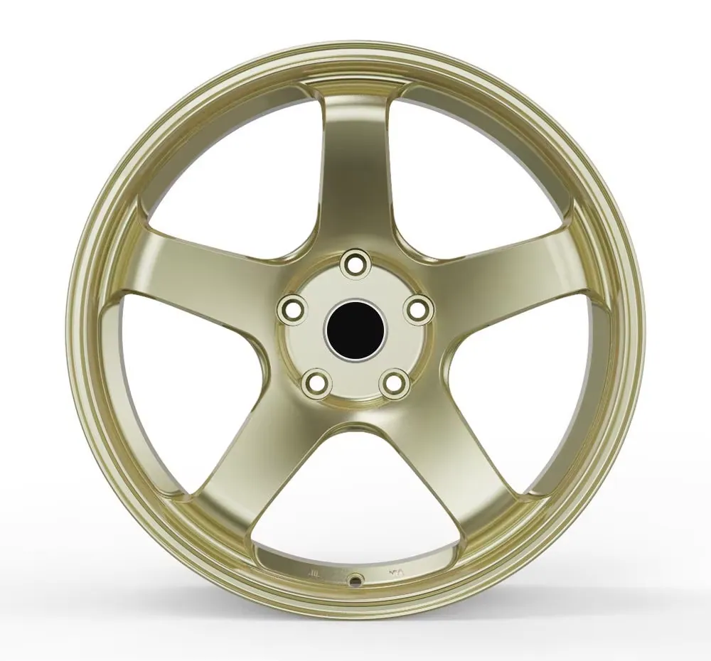 JG Forged Wheels Gold 5 Spoke Style Alloy Rims 17 18 19 20 21 22 Inch 5x100 5x114.3 for JDM Honda Toyota Subaru Performance Cars forged wheel