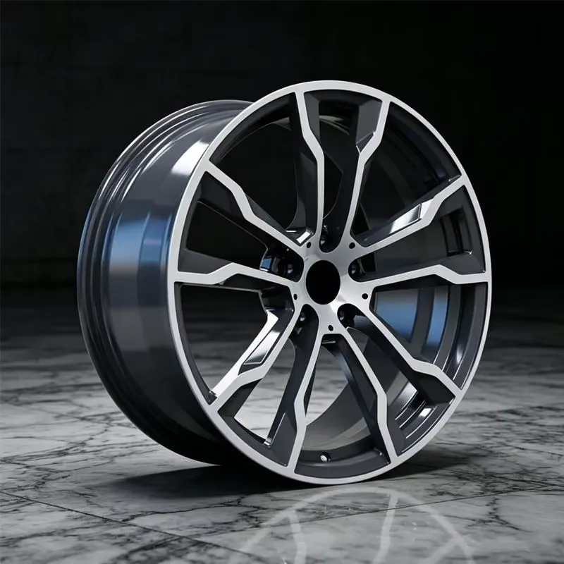 JG Forged Alloy Wheels Gun Gray Machined Multi Spoke Sport Rims 17-22 Inch 5x112 5x114.3 for Passenger Cars forged wheel