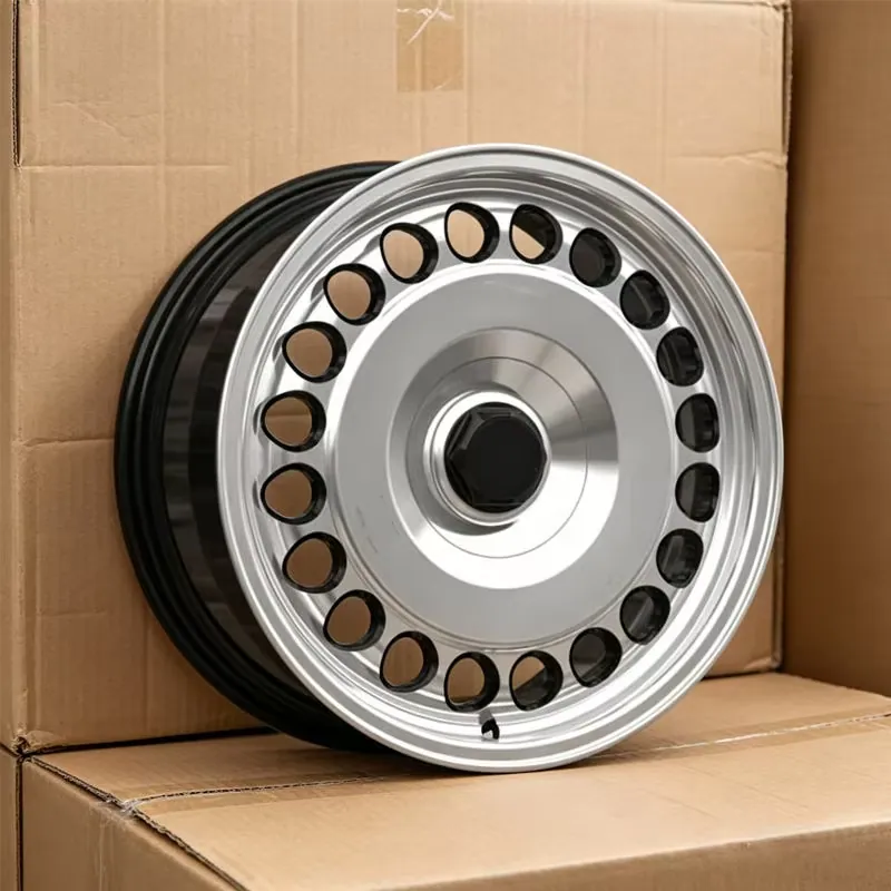 JG Forged Wheels Machined Silver Retro Multi Hole Dish Style Alloy Rims 17-22 Inch 5x112 5x114.3 for Classic Sedan EV SUV forged wheel
