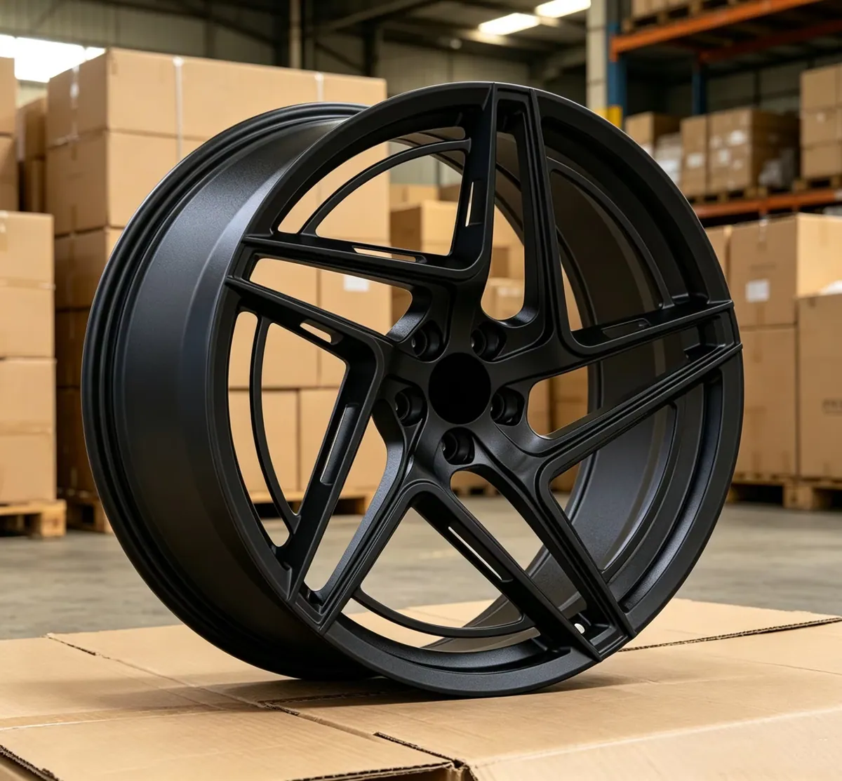 JG Forged Wheels Matte Black 5 Star Hollow Spoke Sport Alloy Rims  5x112 5x114.3 for BMW Audi Tesla Porsche Performance Cars — JG forged wheel