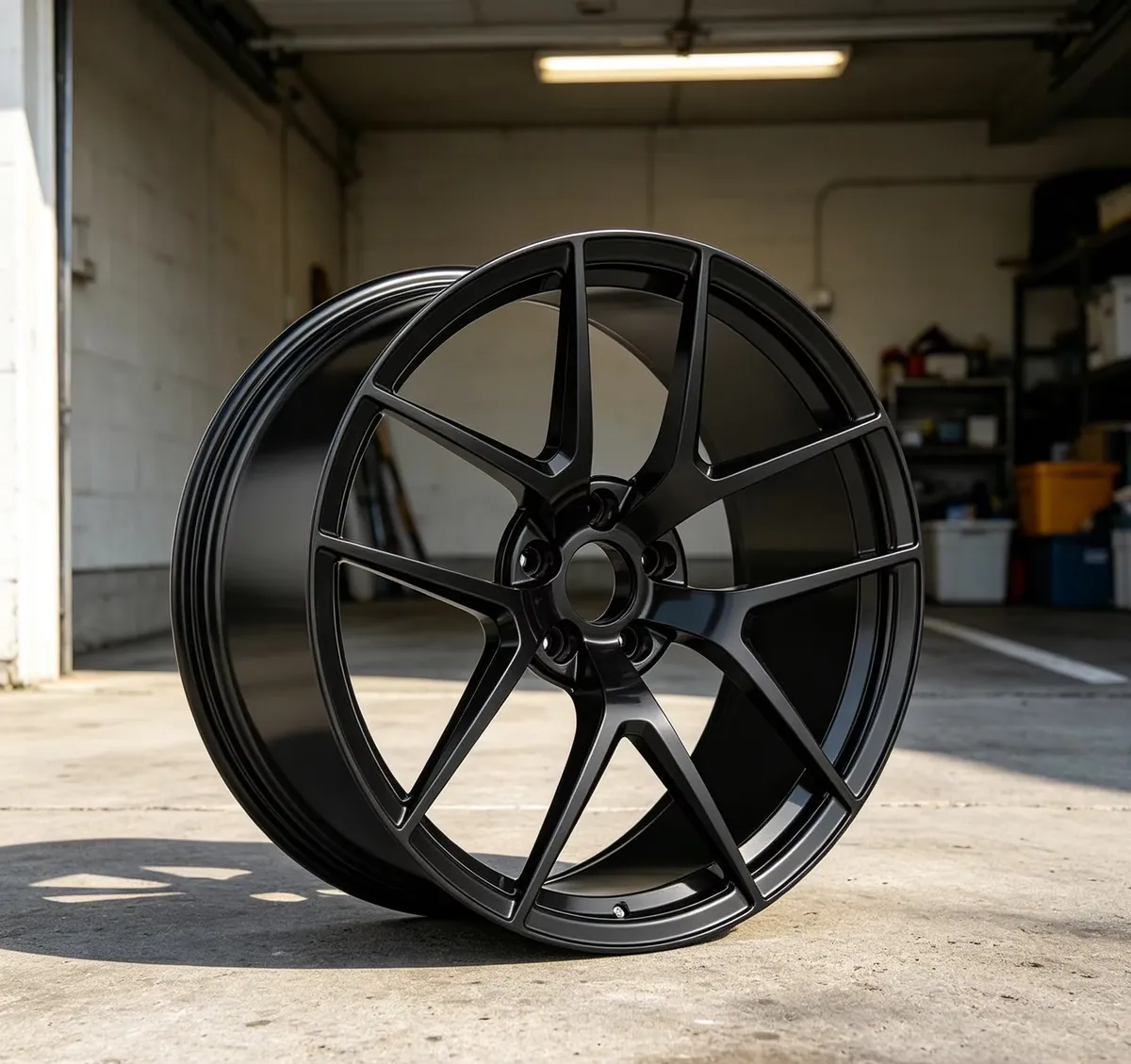 JG Forged Matte Black Multi Spoke Concave Monoblock Forged Tuning Wheels for Universal Passenger Car EV Refit Upgrade — JG forged wheel