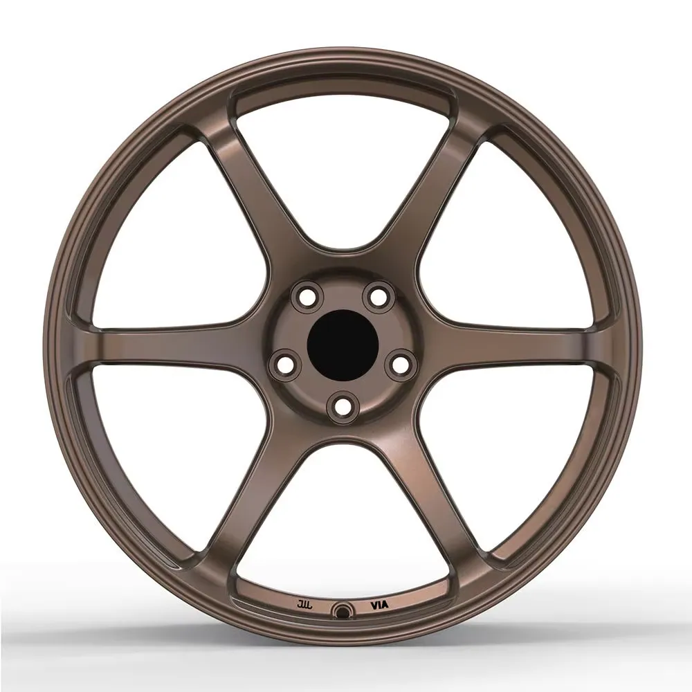 JG Forged Matte Bronze 5 Spoke Alloy Wheels 17-22 Inch 5x100 5x114.3 5x120 JDM Sport Rims for Passenger Cars forged wheel