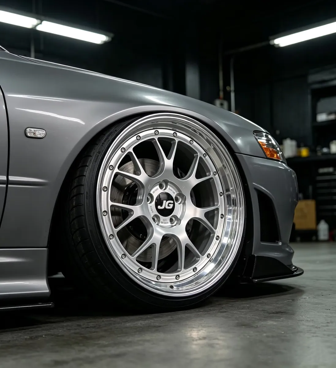 JG Forged Wheels Polished Wheel Lip  Silver 7 Spoke Racing Alloy Rims  17 18 19 20 21 22 Inch 5x100 5x114.3 for Passenger Cars forged wheel