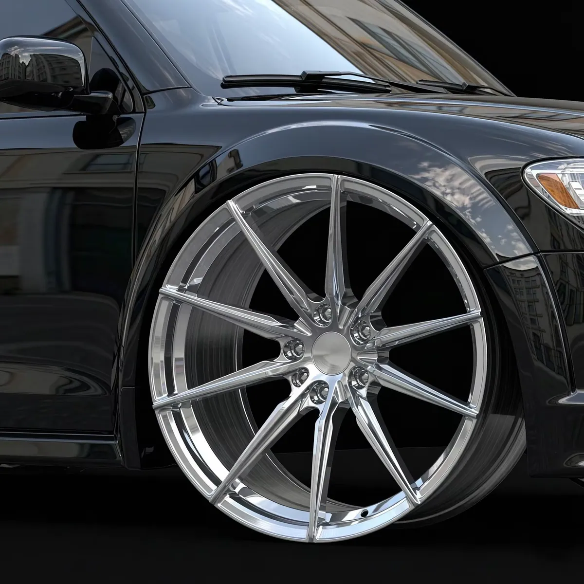 JG Forged Wheels Silver Multi Spoke 16 17 18 19 20 21 22 Inch  5x100 5x114.3 Polished Finish Wheels for Passenger Cars forged wheel