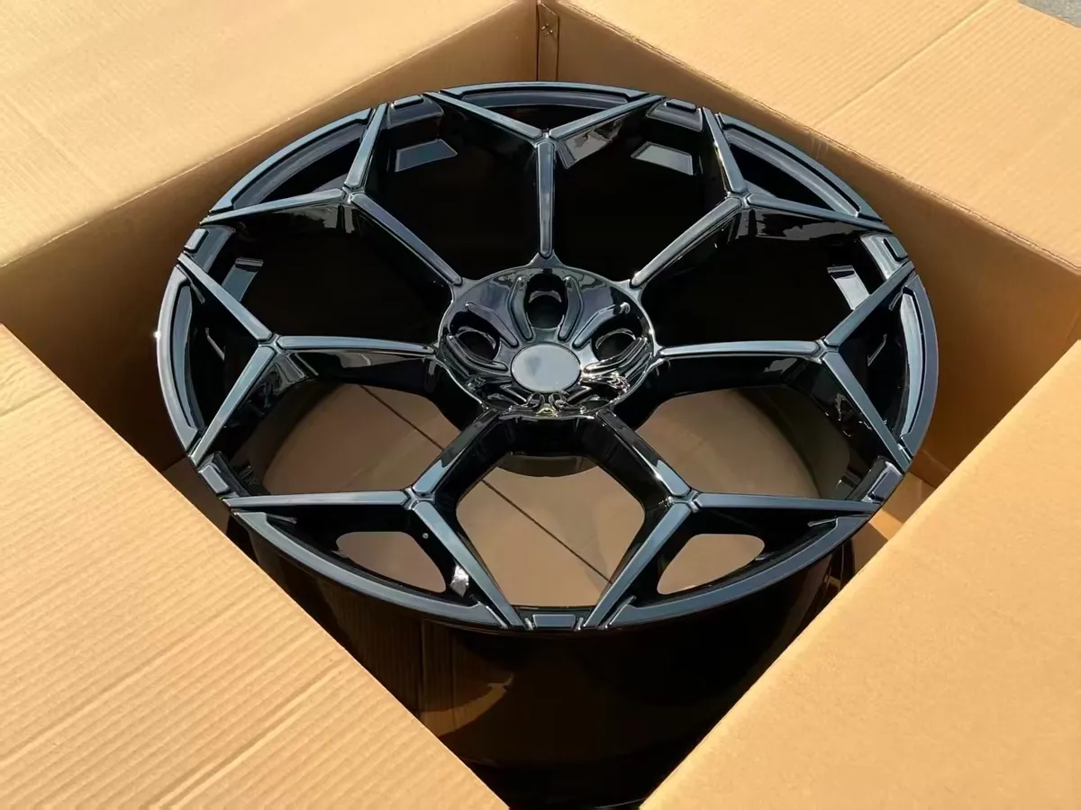JG Forged Two-Tone Gloss Black & Machined Multi Spoke Concave Tuning Wheels for Universal Passenger Car New Energy Vehicle Refit forged wheel