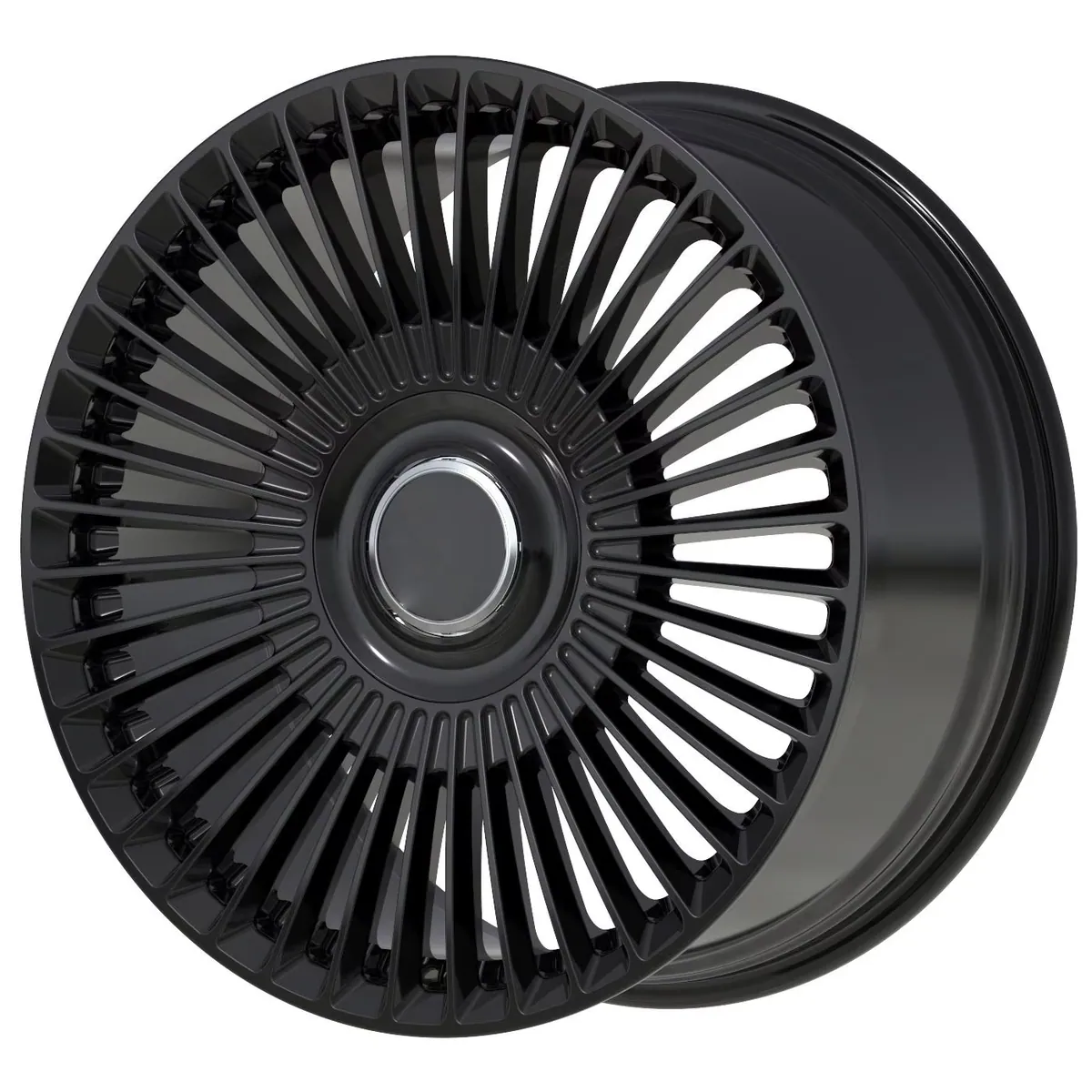 JG Gloss Black Dense Radiating Thin Multi Spoke One Piece Forged Alloy Wheels  Luxury SUV Tuning forged wheel